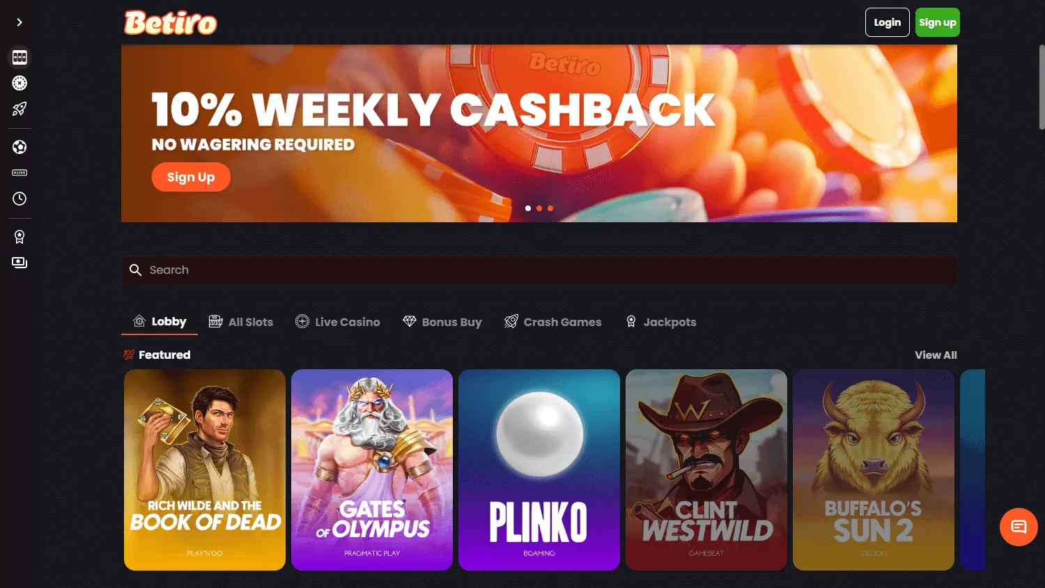 Betiro Casino – Complete online casino ervaring image 1